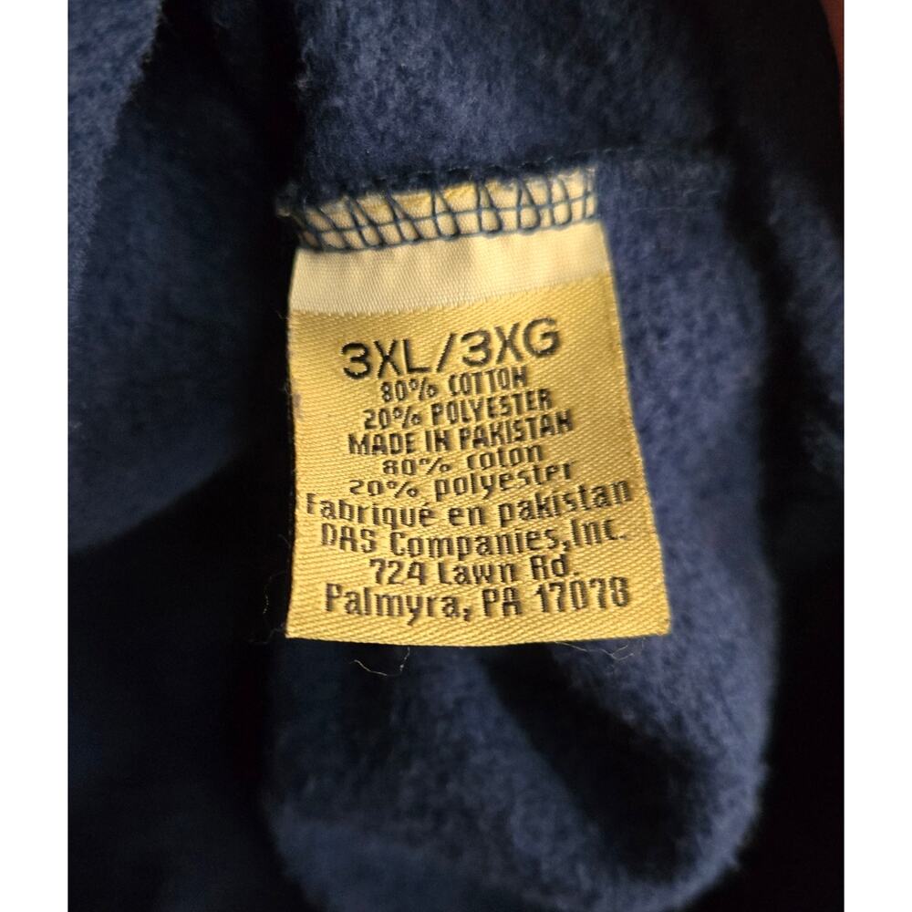 Black Canyon Outfitters Sport Sweatshirt New England 3XL Navy Hoodie 80% Cotton - Picture 6 of 7